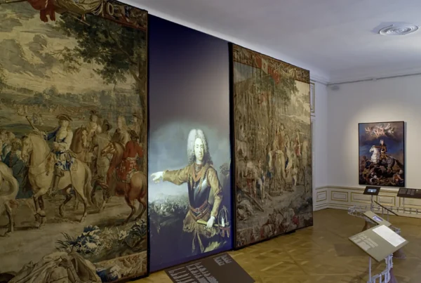 Ausstellungsraum mit Portrait von Prinz Eugen